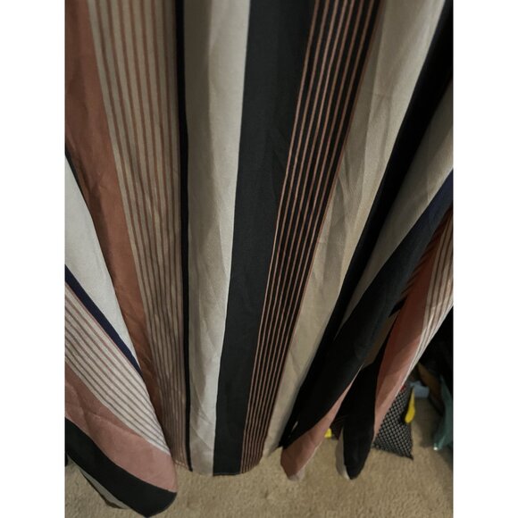 SHEIN FAll Winter Striped Button Down Womens Dress Tall Large - Picture 10 of 11